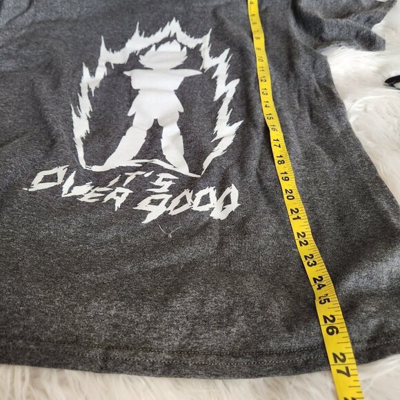 Dragon Ball Z T-Shirt Size M It's Over 9000 Silhouetted Vegeta Gray NEW - Picture 6 of 6